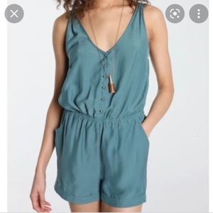 Kimchi Blue Grey Romper with Pockets